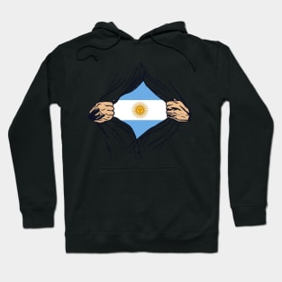 Proud Argentina Flag, Argentina gift heritage, Argentinian girl Boy Friend Hoodie